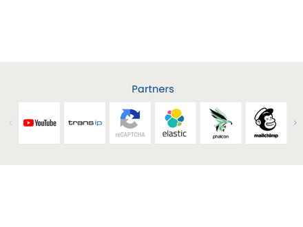 Partners op homepage